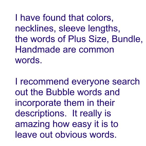 Bubble Words - Increase Exposure of Your Listing with Words People Can Filter By - Picture 4 of 7